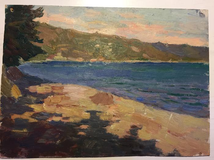 Зернова Е.С.  (1900-1995) "Тени на песке. Хоста" (1951)