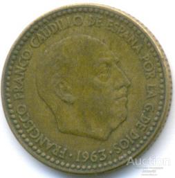 Испания 1 песета 1963 28.92.05