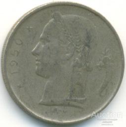 Бельгия 1 франк 1950 55.91.05