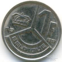 Бельгия 1 франк 1989 46.91.05