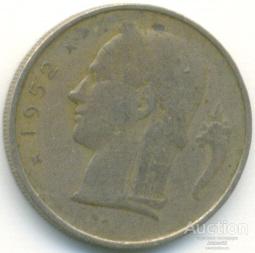 Бельгия 1 франк 1952 67.91.05