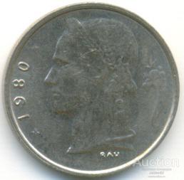 Бельгия 1 франк 1980 66.91.05