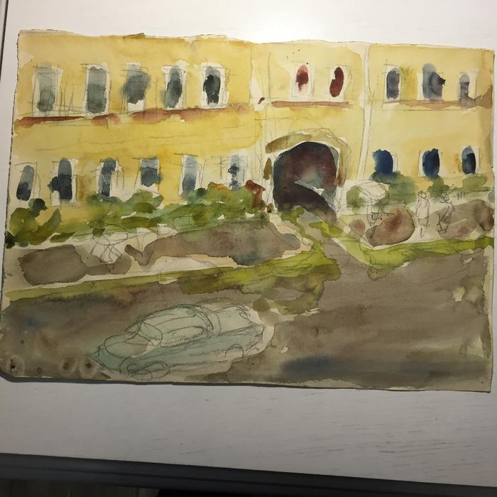 Сорокин И.В. (1922-2004)  "Вид из окна" (1975)