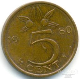 Нидерланды 5 центов 1980 4.94.05