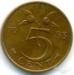 Нидерланды 5 центов 1953 11.95.05