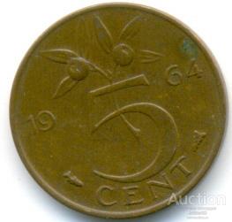 Нидерланды 5 центов 1964 2.95.05
