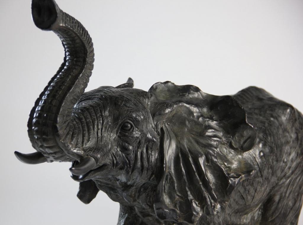 Cлон 50х62см ! Большая скульптура ! Работа ~1920 