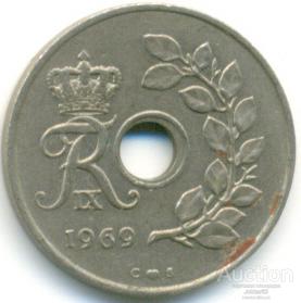 Дания 25 эре 1969 90.95.05