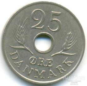 Дания 25 эре 1967 89.95.05