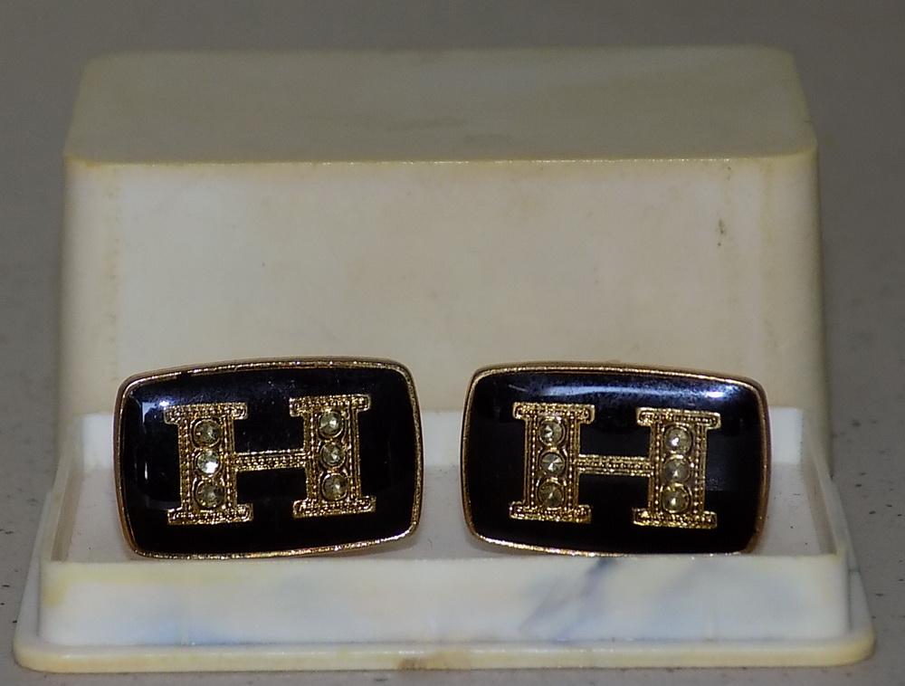 ЗАПОНКИ СССР ИМЕННЫЕ БУКВА  Н  В РОДНОЙ КОРОБОЧКЕ  ВИНТАЖ