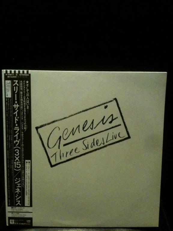 Пластинка GENESIS Three Sides Live 1982 Japan LP OBI original 2LP