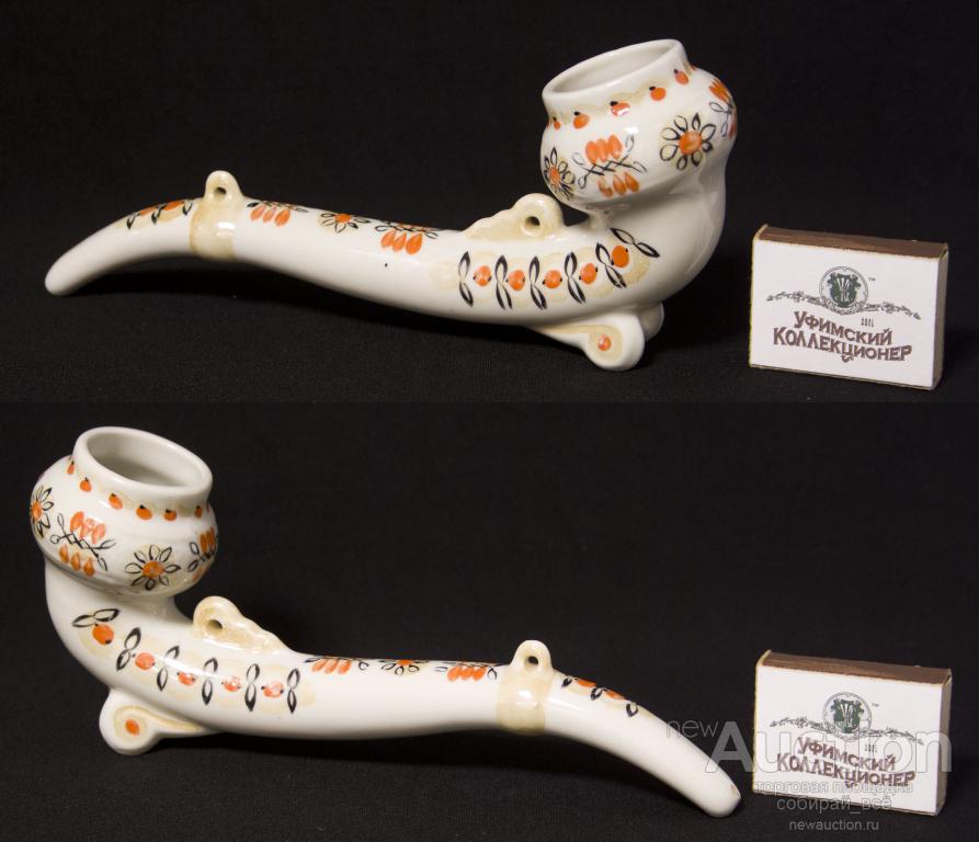 Трубка сувенирная,  фарфор, 21 см