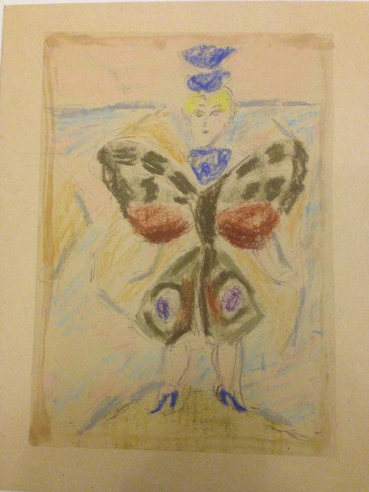 Расторгуев Е.А. (1920-2009)  Женщина в костюме бабочки