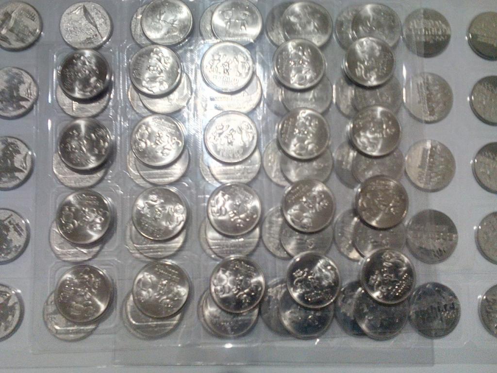 25 рублей сочи набор 4 монеты 2014,2012.