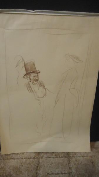 Рудаков К.И. (1891-1949) "Пожилой донжуан и юная красавица" (1930е)