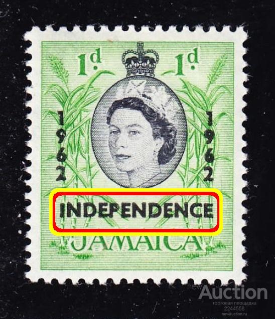 Америка нaдпeчaткa независимость JAMAICA 1962 1d**