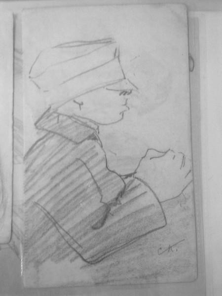 Кольцов С.В. (1892-1951) Мальчик-подросток в кепке  (1920е)