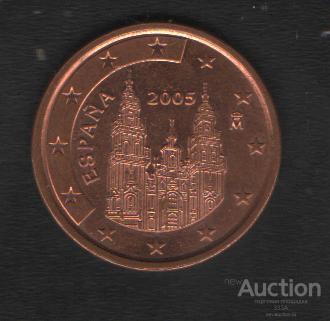 Испания 5 евро центов 2005 г.