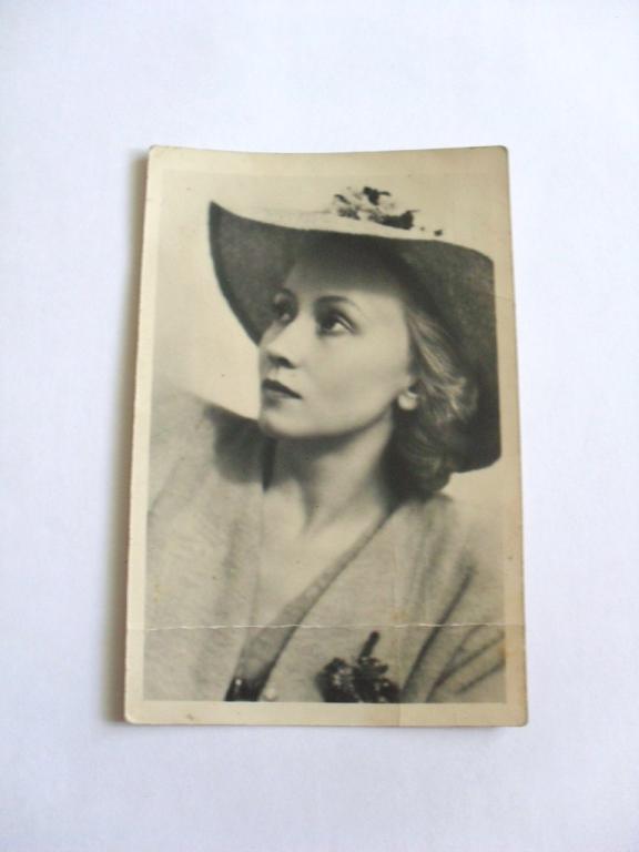 Почтовая открытка Г. Уланова, фото М. Гершмана, 1956г. 