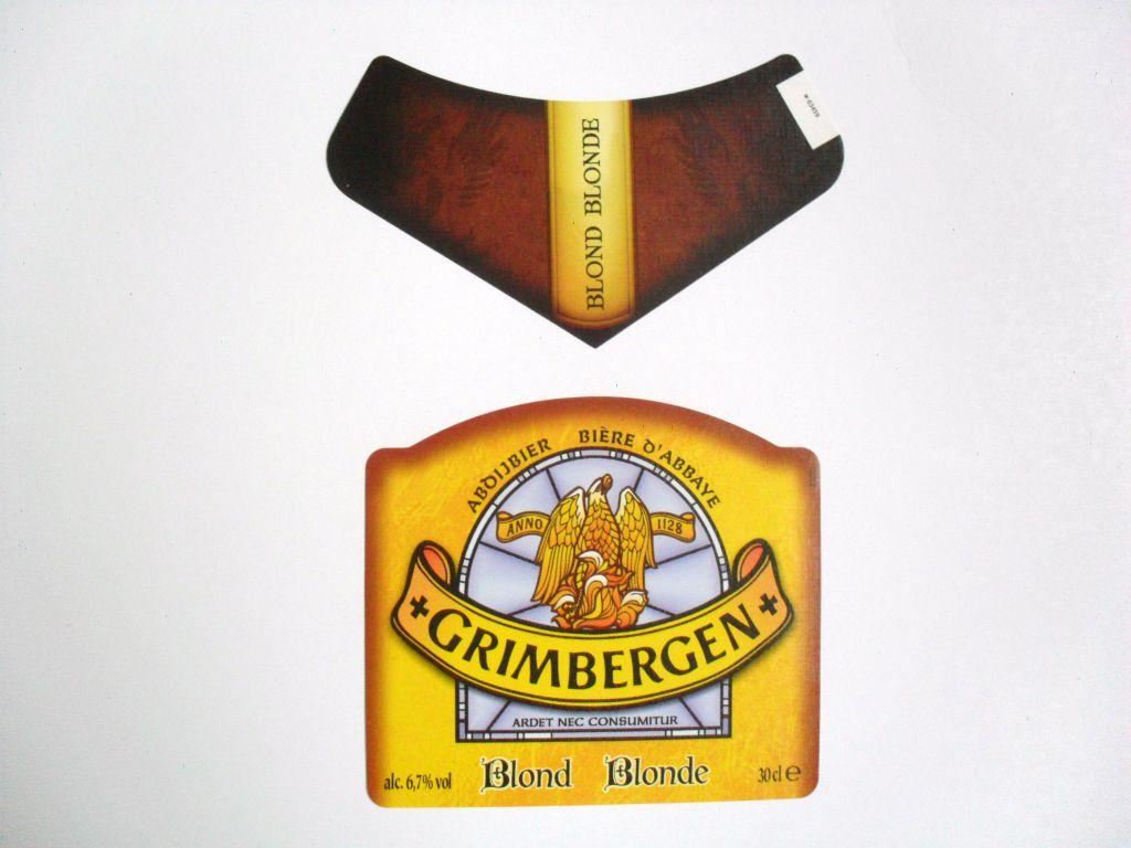 Этикетки от пива Grimbergen 