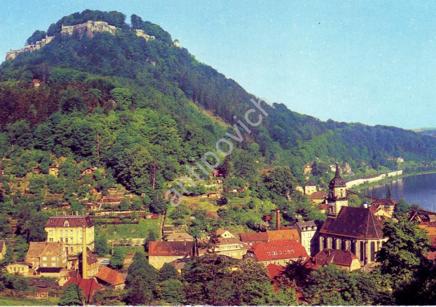 Открытка ГДР Города Саксонская Швейцария чистая