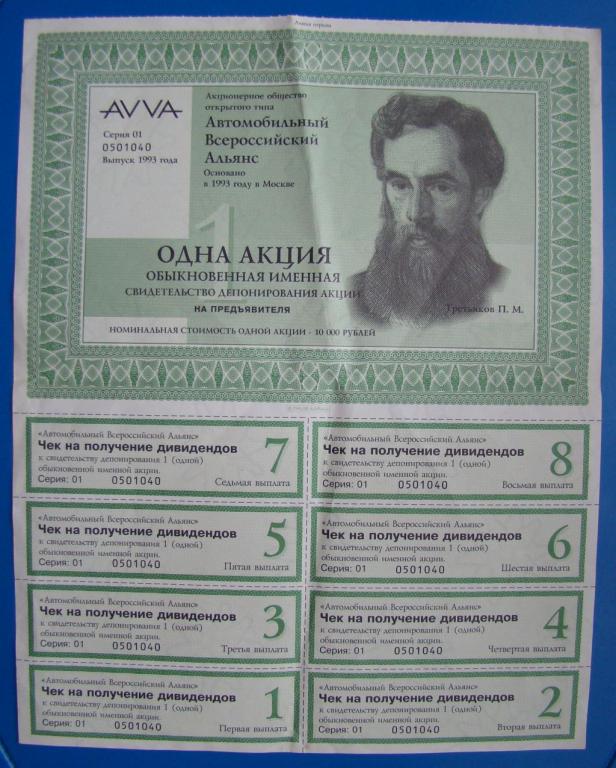 Стоимость Обыкновенных Именных
