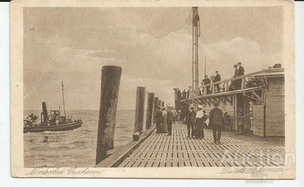 4006.Германия,Куксхафен. Причал,корабль.