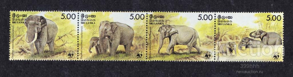 фауна WWF 1986 SRI LANKA cцепка** 60€!!!!!