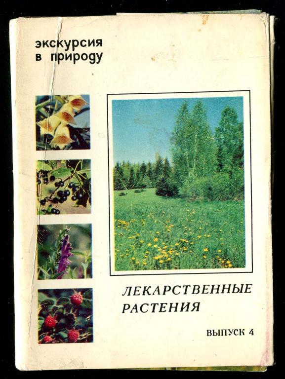 1 комплект Лекарственные растения 25 откр 1980 