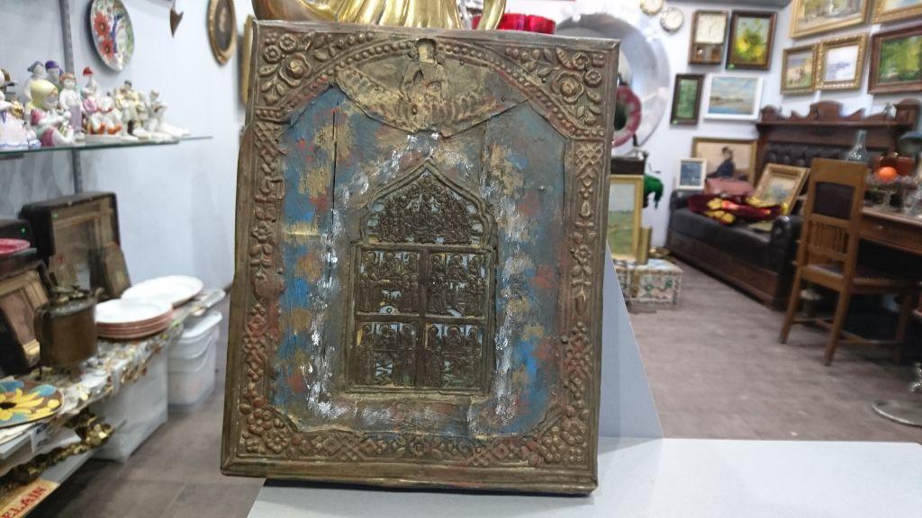 Староверская икона Моление Богородицы Саваоф 18-19 в. раритет 