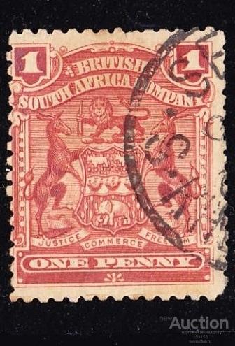 британская Африка выпуск BSAC 1898 1p I