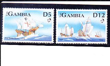 Гамбия,1993,Ми-1464-5**Колумб - открытие Америки