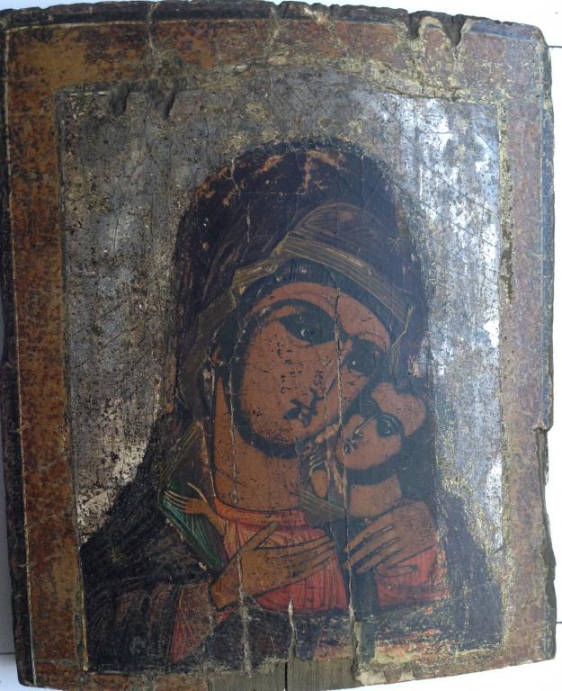 RARE ! ИЗЯЩЕСТВО ! ИКОНА БОГОМАТЕРЬ УМИЛЕНИЕ ! АНАЛОЙ. 17 ВЕК ! ОЧНЬ КРАСИВАЯ  ТОНКОЕ ПИСЬМО !