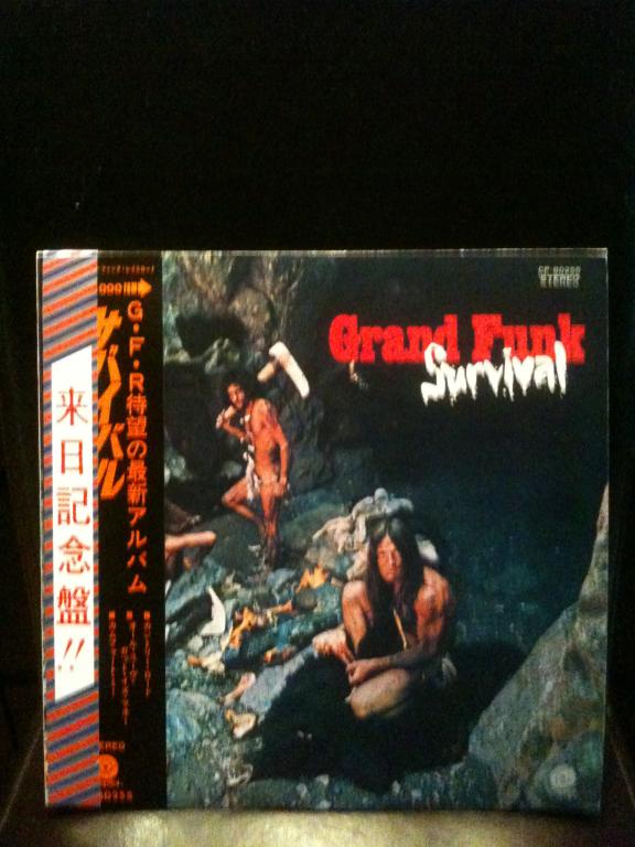 Пластинка Grand Funk Railroad Survival 1971 Japan OBI original + posters