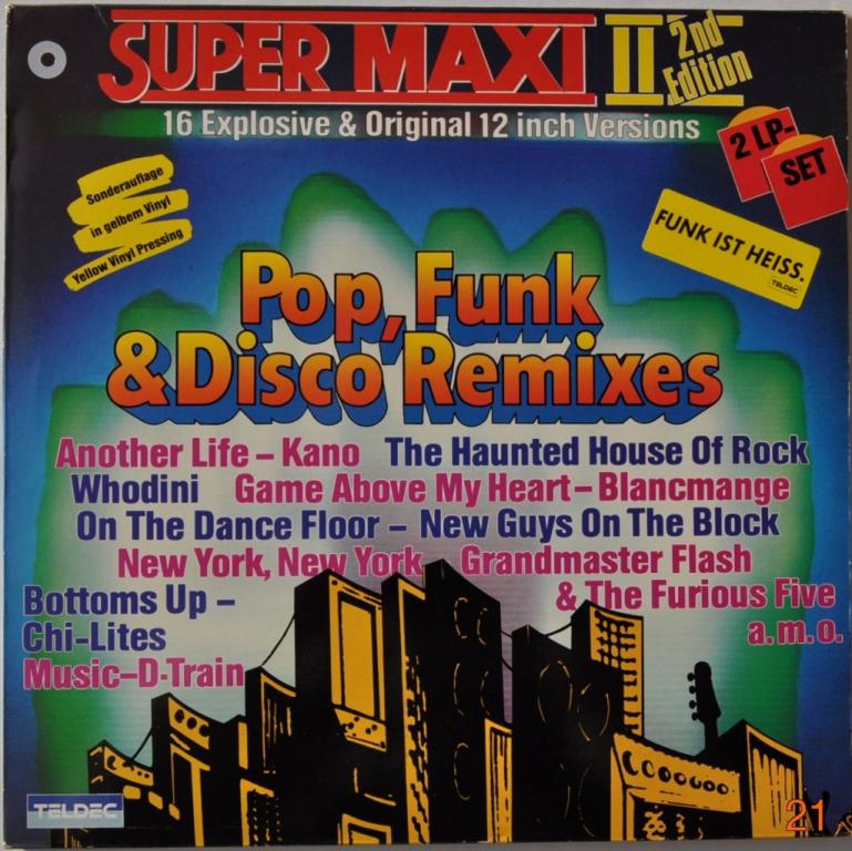 Super Maxi ''Pop, Funk &amp; Disco Remixes'' 1983  2Lp Yellow 
