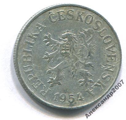 Чехословакия 10 г 1954 старый герб 1 