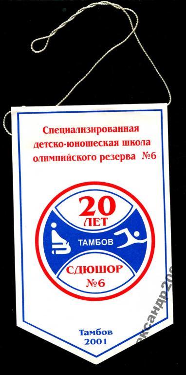 вымпел Тамбов спорт СДЮСШОР-6 2001