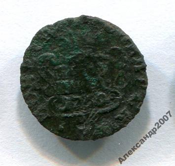 Сибирская монета полушка 1769 КМ 