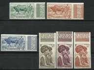 Камерун 1946 г. Ивер 276-294 полная б/зуб. серия **, поля