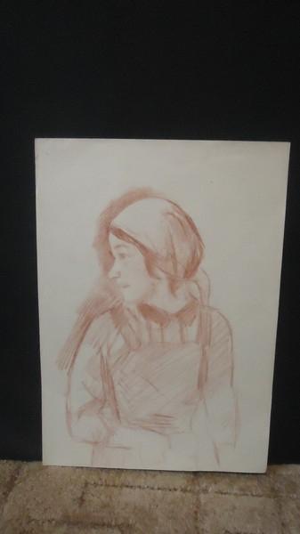 Решетников Ф.П. (1906-1988)   Девушка, повернувшая голову