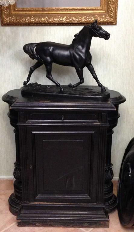 ТУМБА С КОЛОННАМИ !  РОССИЯ 19 ВЕК ! ОРИГИНАЛ ! ДЕРЕВО ! ВЫСОТА 84 ДЛИНА 77 см ШИРИНА 44 см