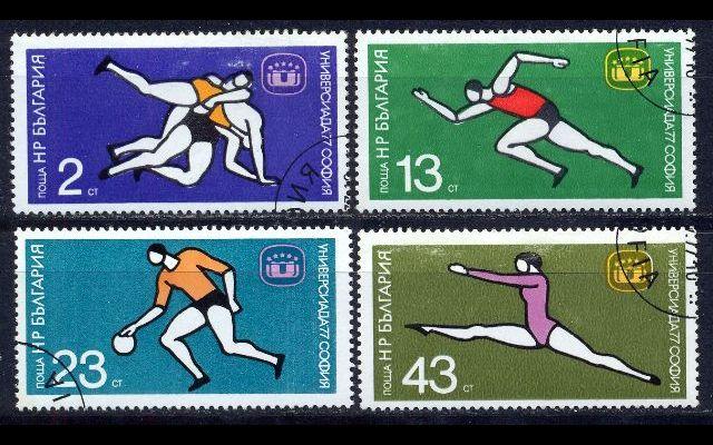 Болгария 1977 Mi 2586-89 Универсиада CTO 042/268