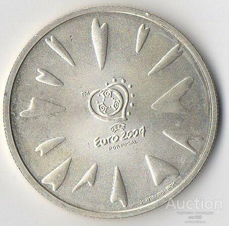 Португалия 8 евро 2004 серебро.