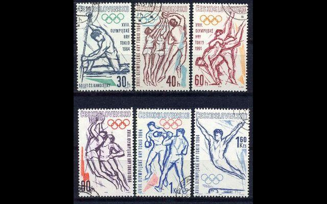 ЧССР 1963 Mi 1432-37 Олимпийские игры CTO 042/483