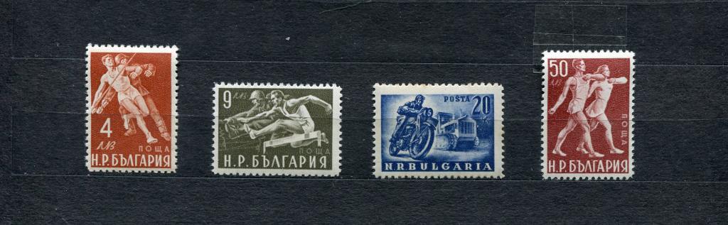 БОЛГАРИЯ 1949 СПОРТ Mi# 704-707 **