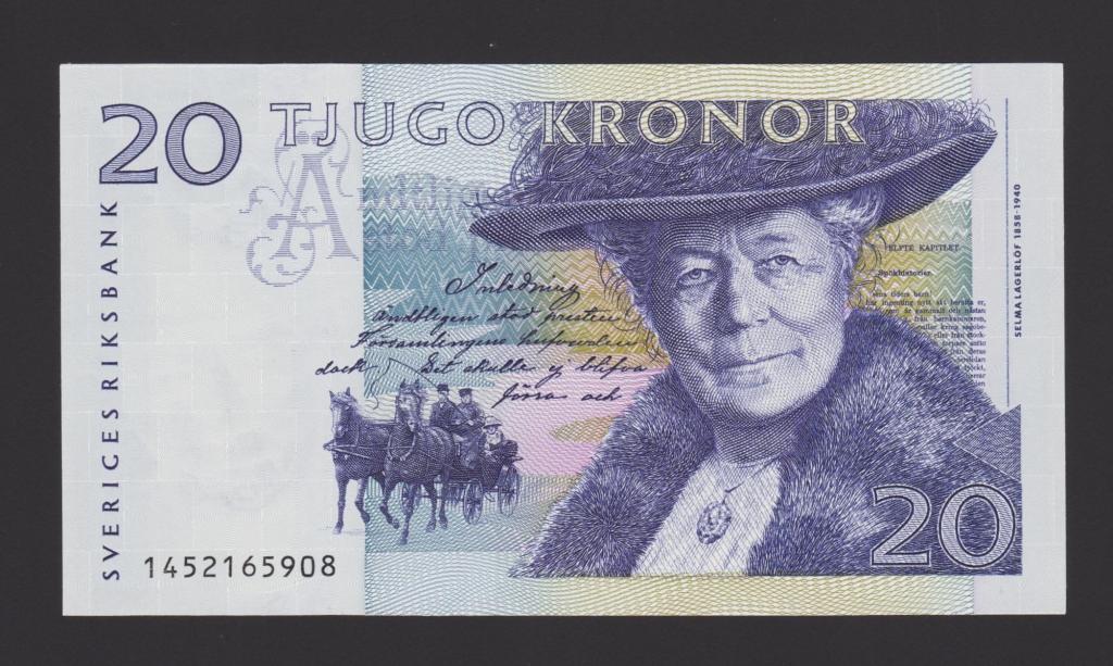 1994 год 20 крон Швеция Unc