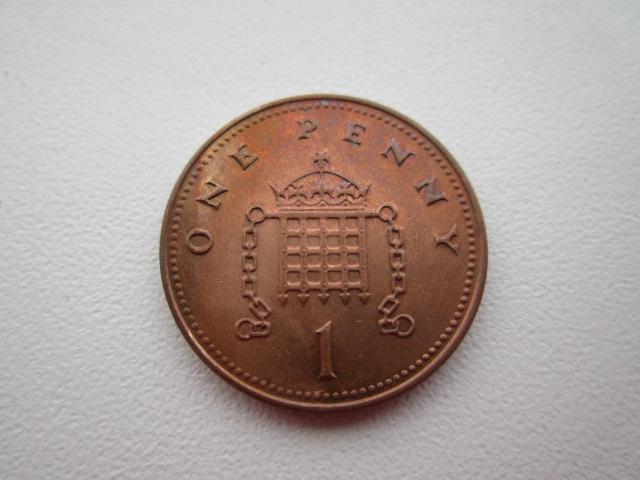 1 пенни 2004 год,Англия