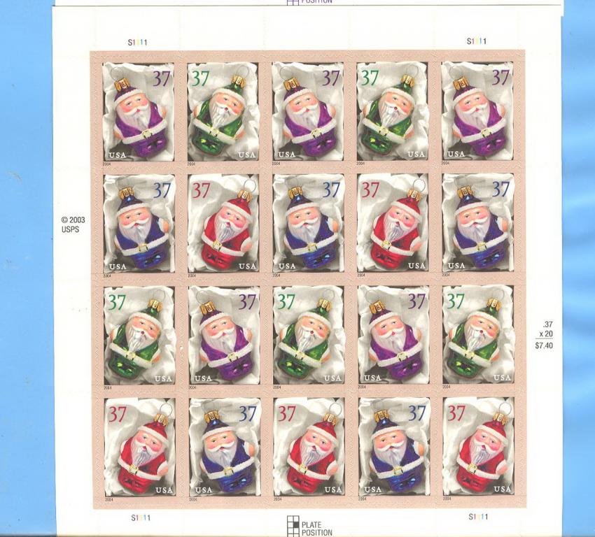 2003 США - рождество ** лист