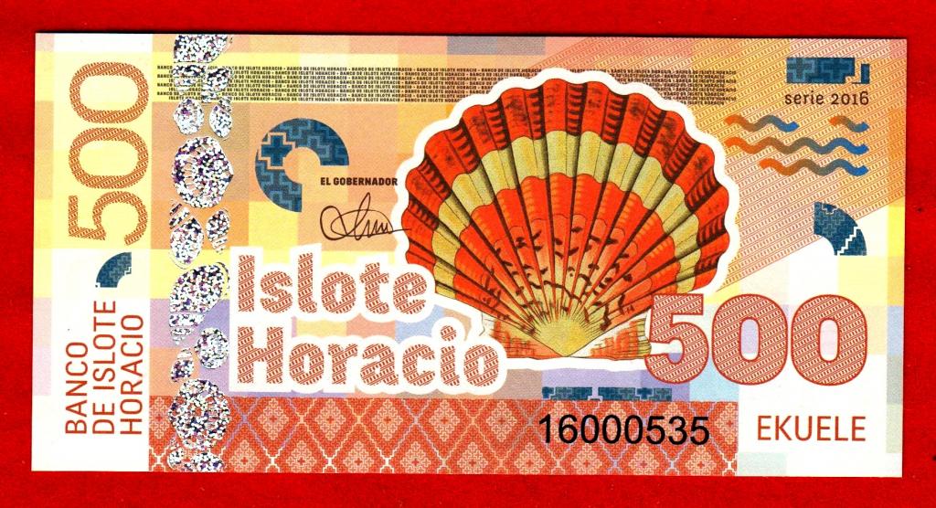 Остров Горасио (Экваториальная Гвинея), 500 экуэле, 2016, UNC