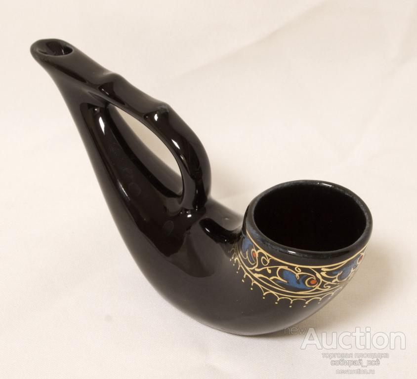 Трубка декоративная,сувенир, фарфор, размер 15х7 см